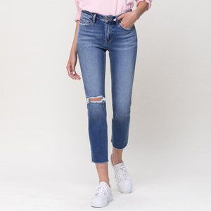 *NEW* Vervet by Flying Monkey Mid-Rise Crop Straight Jeans